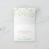 Twinkleリトルスターサンキューミントグリーン金ゴールド サンキューカード (内部)