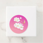 Twinkleリトルスターバニーベビーシャワーピンク金ゴールド フェイバータグ (インサイチュ)