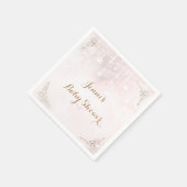 Twinkleリトルスターバラ金ゴールドベビーシャワー スタンダードカクテルナプキン (角)