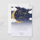 Twinkleリトルスターファースト誕生日ありがとう サンキューカード (正面)