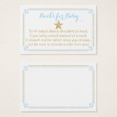 Twinkleリトルスターブルー金ゴールドブックベビー (正面&裏面)