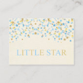 Twinkleリトルスターブルー金ゴールドブックリクエストカード エンクロージャーカード (裏面)