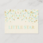 Twinkleリトルスターミント金ゴールドブックリクエストカード エンクロージャーカード (裏面)