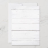 Twinkleリトルスター金ゴールドウッドボーイベビーシャワー 招待状 (裏面)