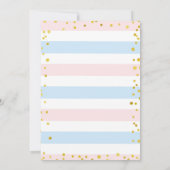 Twinkle女の子または男の子のジェンダーが招待を明らかにする 招待状 (裏面)