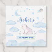 Twinkle小さな星のラベル、1歳の誕生日 フェイバータグ (裏面)