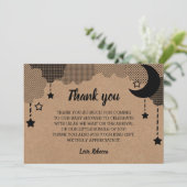 Twinkle小さな星クラフト赤ちゃんシャワーありがとう サンキューカード (スタンド正面)