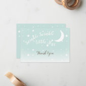 Twinkle小さな星ミントありがとうノートカード ノートカード (正面/裏面インサイチュ)
