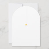 Twinkle散水小さな星ニュートラルベビーシャワー 招待状 (裏面)