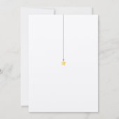 Twinkle散水赤ちゃんシャワーブルーボー素朴ホ 招待状 (裏面)