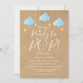 Twinkle素朴 Twinkle赤んポップ・アートの坊シャワー準備 招待状 (正面)