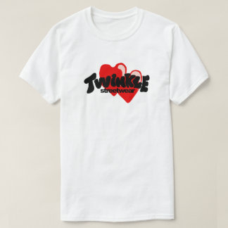 Twinkle ストリートウェア ロゴ ハート tシャツ
