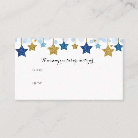 Twinkle How many Candies in the jar Card エンクロージャーカード (正面)