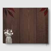 Twinkle Lightsの結婚素朴な秋ゲストブック ゲストブック (裏面)