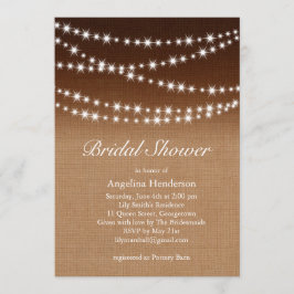 Twinkle Lightsシャワー招待状オンシェードラップ 招待状