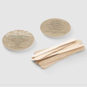 Twinkle Lights目的地ウェディングプログラムファン ハンドファン (組立なし)