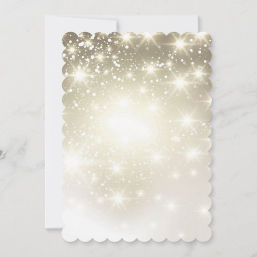 Twinkle Lights Outdoor 結婚's 招待状 (裏面)