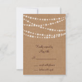 Twinkle Lights RSVP on Burlap (裏面)