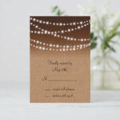 Twinkle Lights RSVP on Shaded Burlap (スタンド正面)