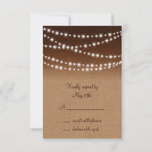 Twinkle Lights RSVP on Shaded Burlap (裏面)