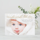 Twinkle Little Starベビー写真誕生のお知らせ 案内状 (スタンド正面)