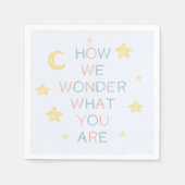 Twinkle Little Star私たちがジェンダーに明らかに疑問に思する方法 スタンダードカクテルナプキン (正面)