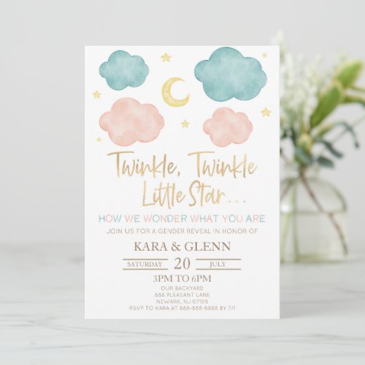 Twinkle Little Star私たちがジェンダーに明らかに疑問に思する方法 招待状 (スタンド正面)