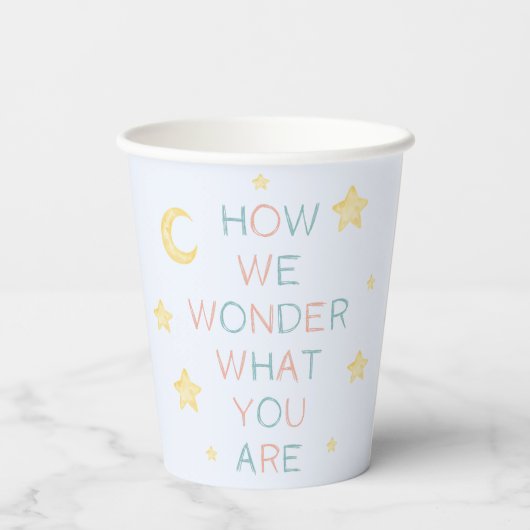 Twinkle Little Star私たちがジェンダーに明らかに疑問に思する方法 紙コップ (裏面)