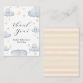 Twinkle Little Star Baby Showerありがとう エンクロージャーカード (正面/裏面)