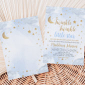 Twinkle Little Star Baby Shower 招待状
