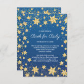 Twinkle Little Star Baby Shower Book forベビー エンクロージャーカード (正面/裏面)