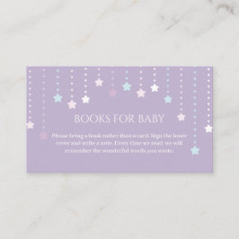 Twinkle Little Star Baby Shower Booksベビー エンクロージャーカード