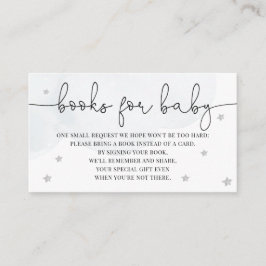 Twinkle Little Star Baby Shower BooksベビーEnc エンクロージャーカード