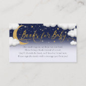 Twinkle Little Star Baby Shower Books forベビー エンクロージャーカード (正面)