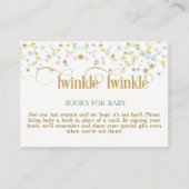 Twinkle Little Star Books forベビーリクエストカード エンクロージャーカード (正面)