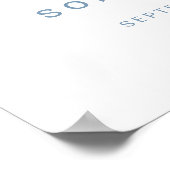 Twinkle Little Star Boy Baby Showerウェルカムポスター ポスター (角)