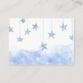Twinkle Little Star Boy Book for Baby Shower Game エンクロージャーカード (裏面)