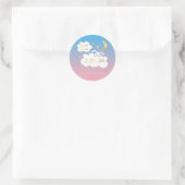 Twinkle Little Star Bunnyジェンダーが好意を明らかにする ラウンドシール (バッグ)