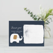 Twinkle Little Star Elephant Baby Showerありがとう 招待状 (スタンド正面)