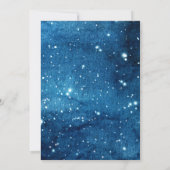 Twinkle Little Star Genderがかわいいを明らかにする素朴 招待状 (裏面)