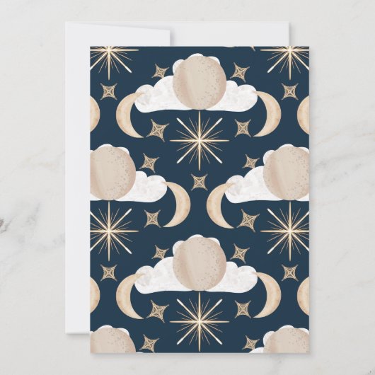 Twinkle Little Star Genderが避難室を明らかにする 招待状 (裏面)