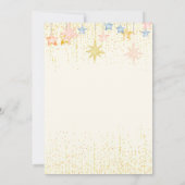 Twinkle Little Star Genderによる金ゴールド散布 招待状 (裏面)