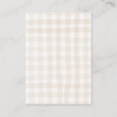 Twinkle Little Star Gender Reveal Diaper Raffle エンクロージャーカード (裏面)