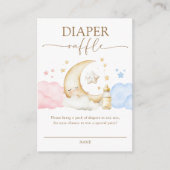 Twinkle Little Star Gender Reveal Diaper Raffle エンクロージャーカード (正面)