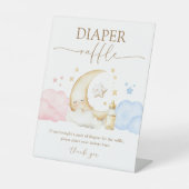 Twinkle Little Star Gender Reveal Diaper Raffle 台座サイン (正面)