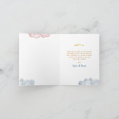 Twinkle Little Star Gender Reveal Thank You サンキューカード (内部)