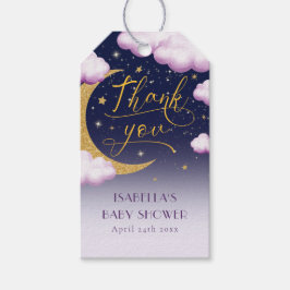 Twinkle Little Star Girl Baby Showerありがとう ギフトタグ