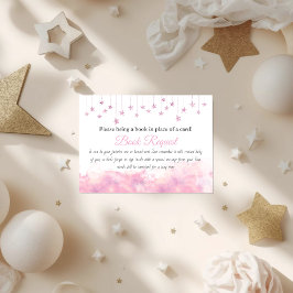 Twinkle Little Star Girl Book for Baby Shower Game エンクロージャーカード