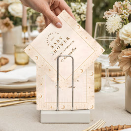 Twinkle Little Star Gold Baby Shower スタンダードカクテルナプキン