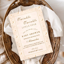 Twinkle Little Star Gold Baby Shower